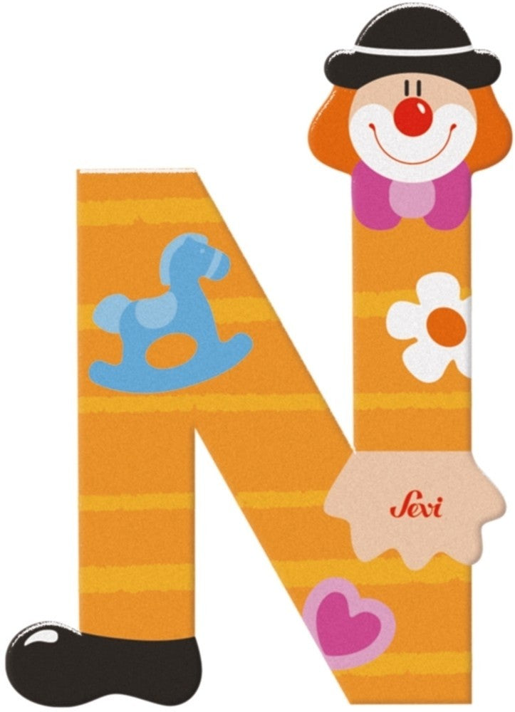 Sevi letter clown n: 10 cm (81750)