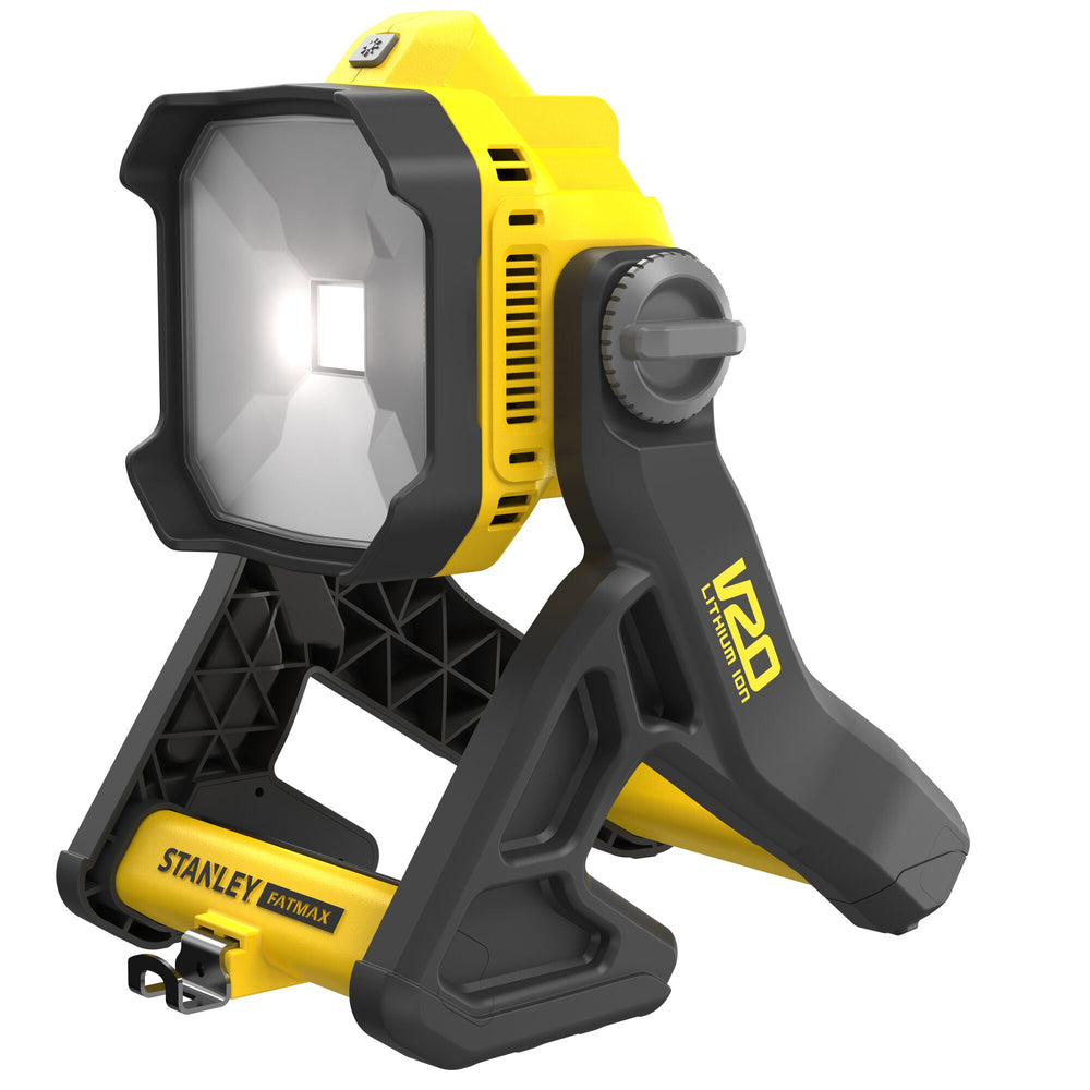 Stanley fatmax v20 18v werklamp (geel zwart, accu en oplader niet inbegrepen)