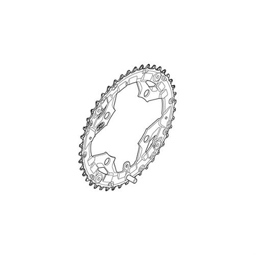 Shimano chainring 44t 9s steel 104 black y1rv98040