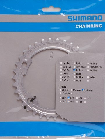 Shimano Chainring 105 11s 34t Y1PH34010 FC-5800 Silver
