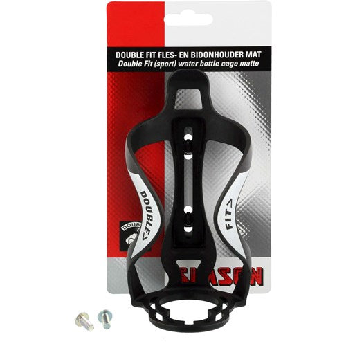 Simson double fit fles- en bidonhouder mat zwart