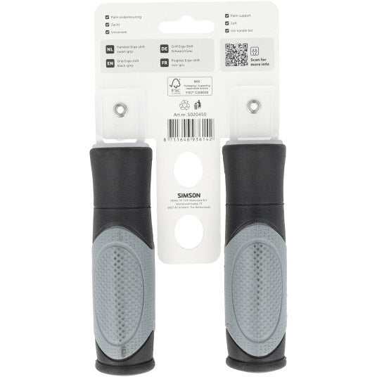 Simson handvatten ergo shift zwart-grijs