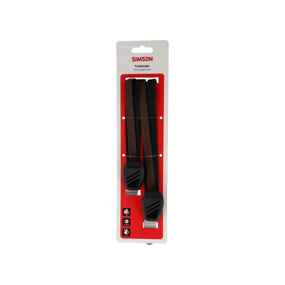 Simson triobinder 60cm zwart bruin
