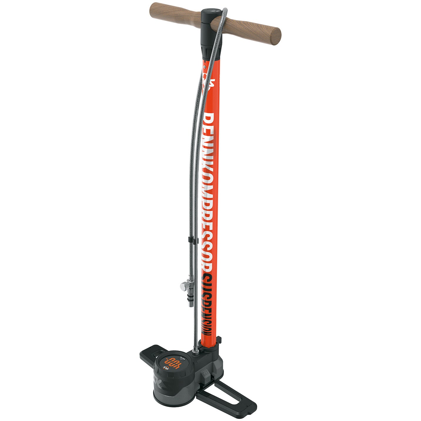 Sks vloerpomp rennkompressor suspension 27,5bar zwart rood