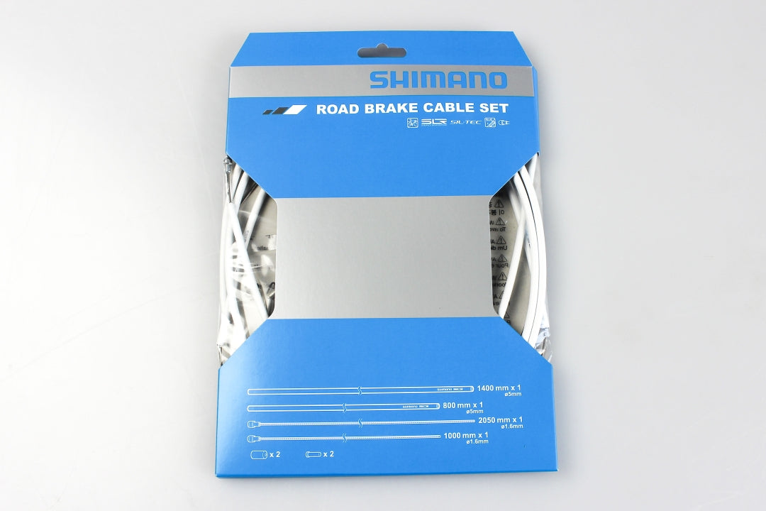 Shimano sil-tec brake cable set for road | white