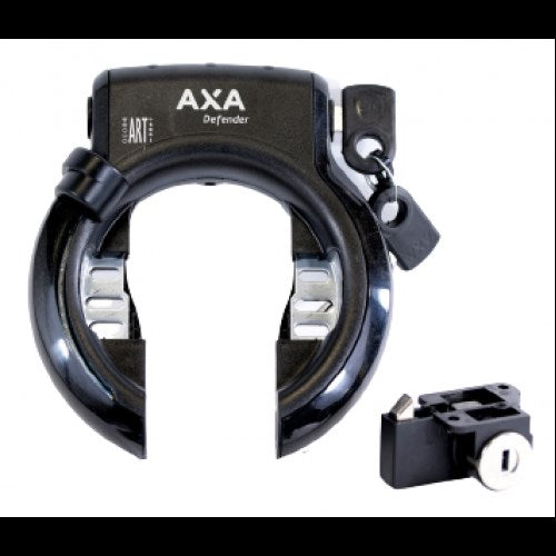 AXA verdediger slot met shimano steps accu slot zwart