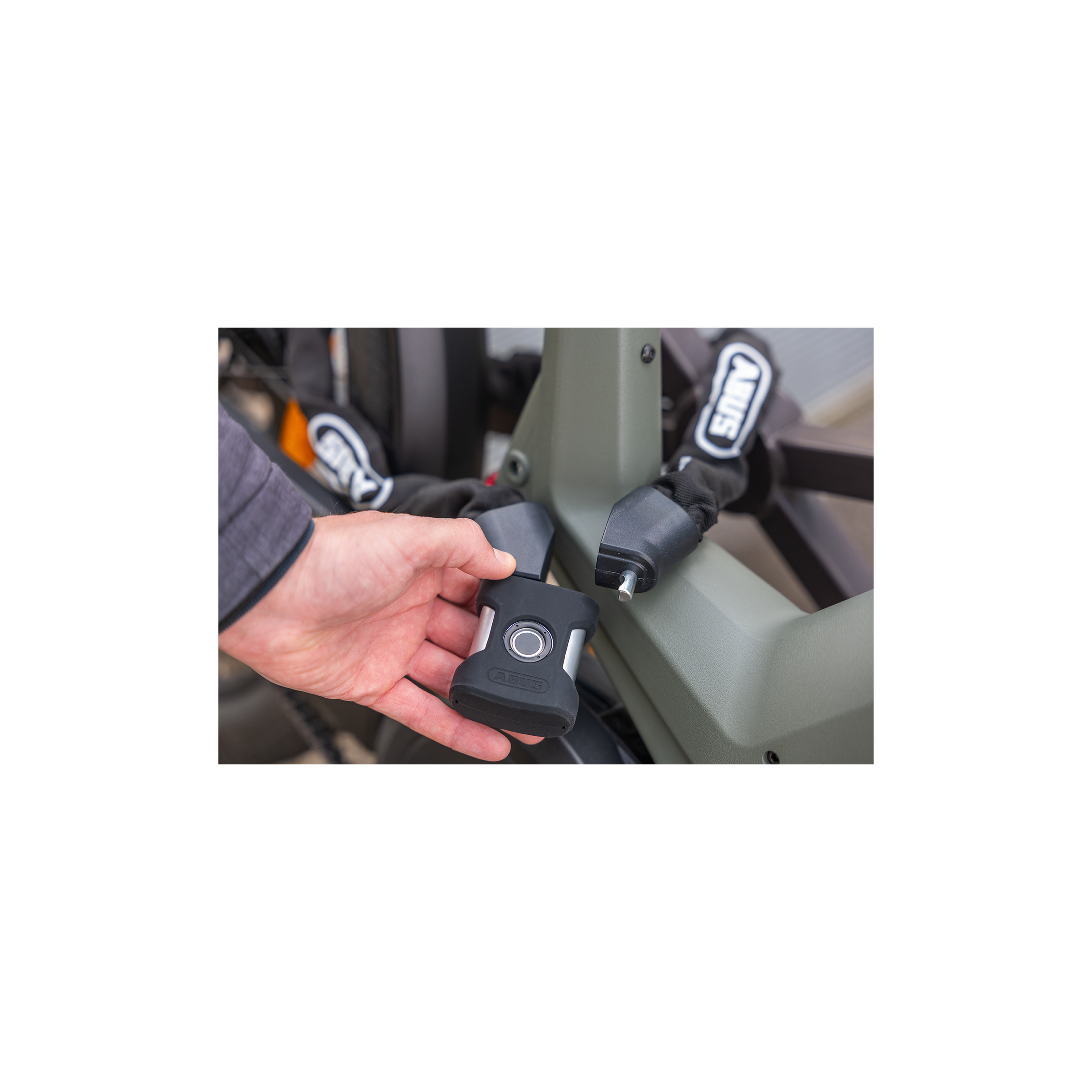 Abus kettingslot yardo 7807f 85 zwart. beveiligingsniveau 8