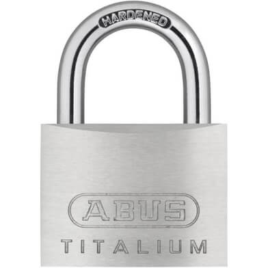 Abus Hangslot Titalium 64TI 50 - 50mm, Grijs, Sleutelslot, 7cm