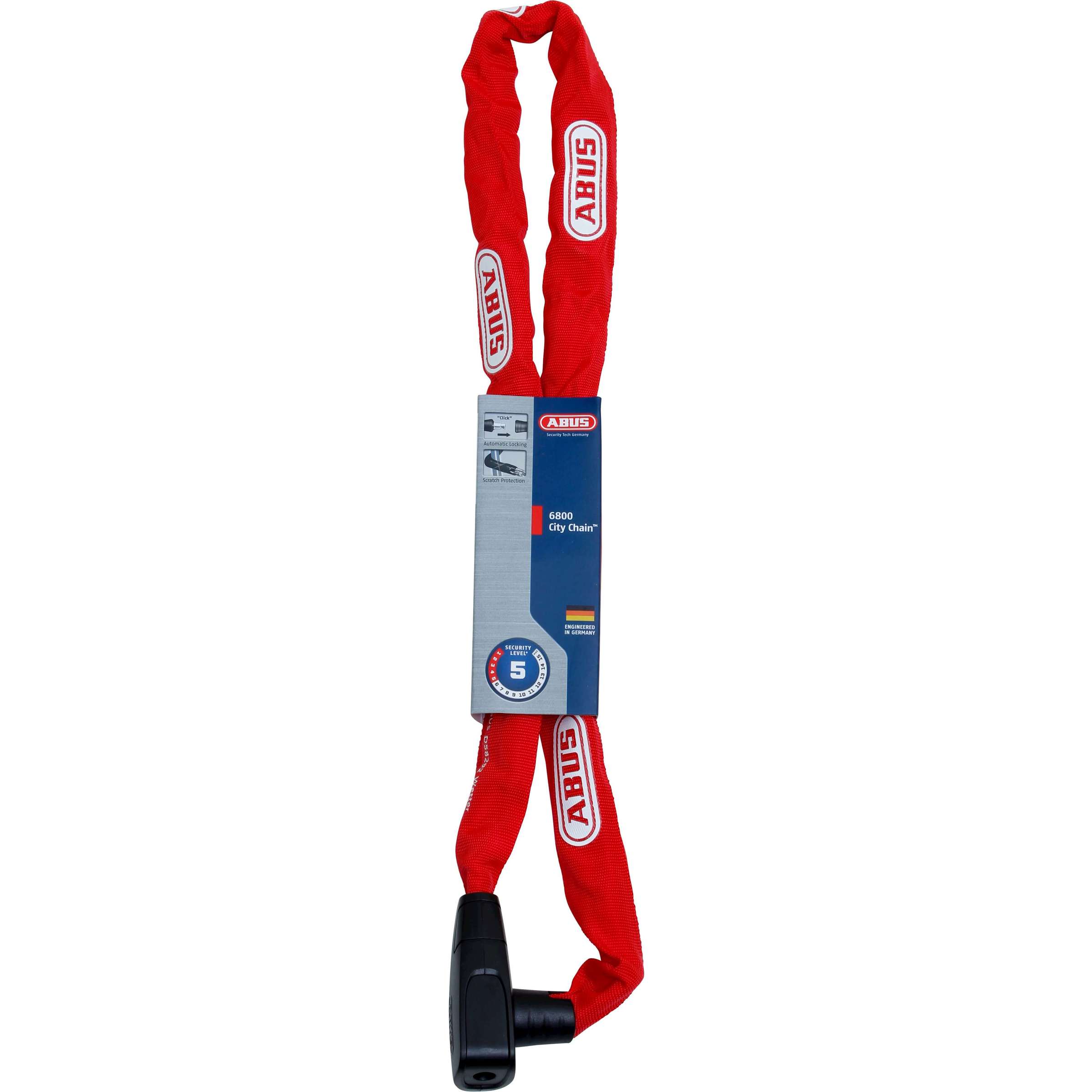 Antivol chaîne Abus CityChain 6800 110 2.0 rouge