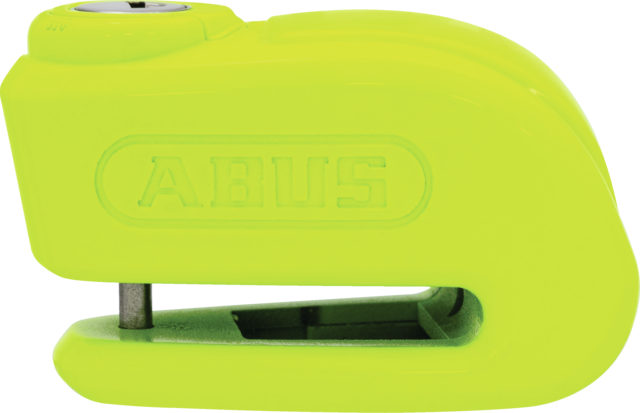 Abus motorslot - scooterslot schijfremslot met alarm - 365 trigger alarm 2.0 - security level 8 - geel - geschikt voor motoren - scooters
