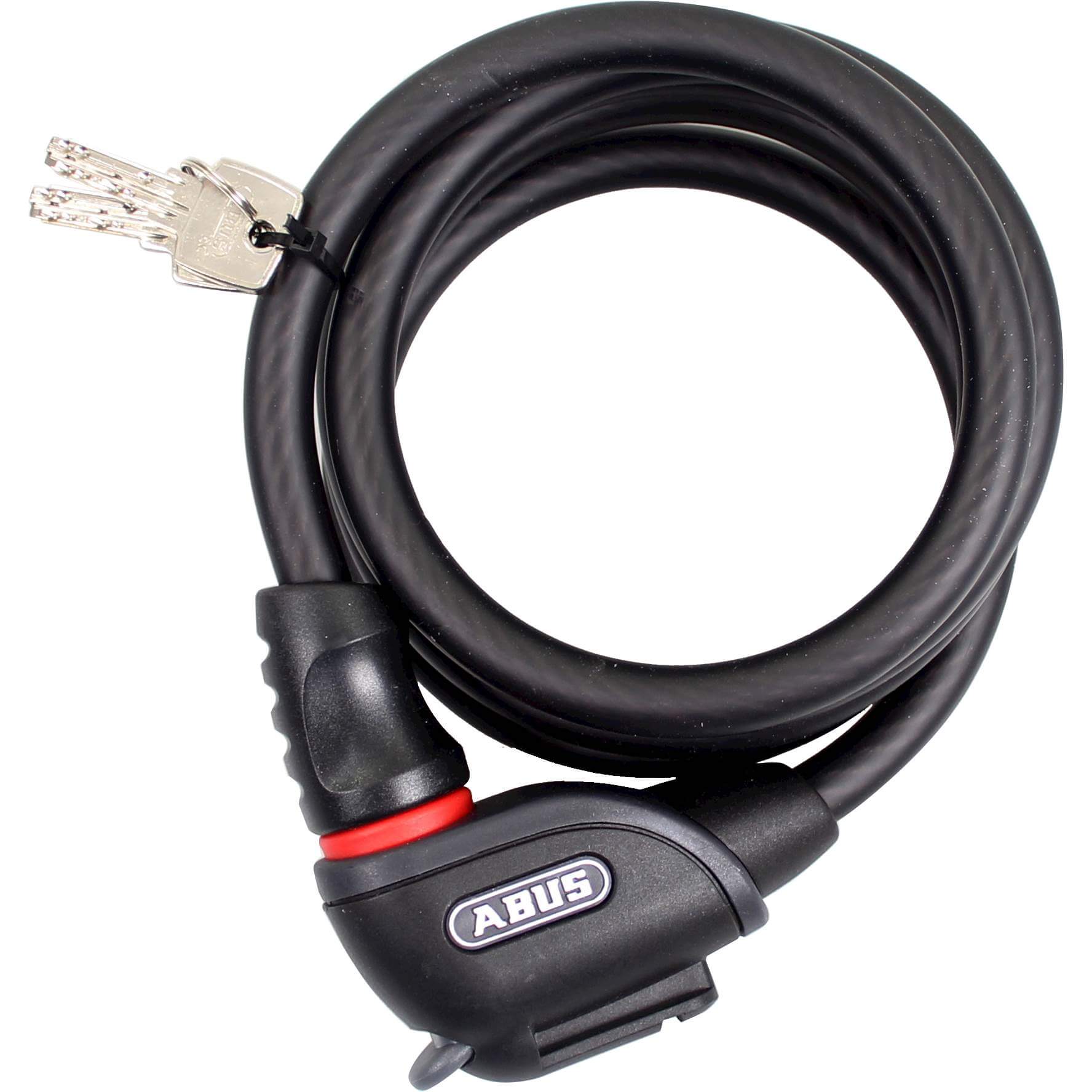 Abus Coil Cable Lock Phantom 8950 180 Black - 180cm
