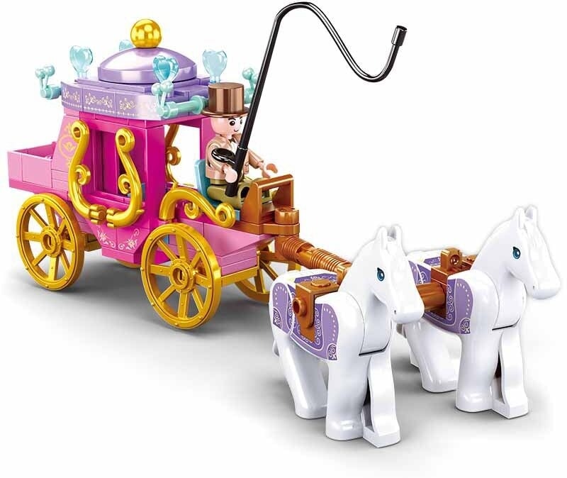 Sluban girl's dream koets met 2 paarden (m38-b0872)
