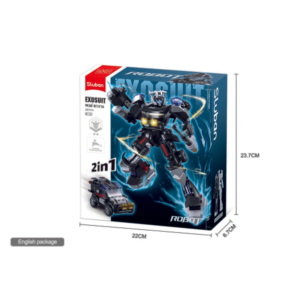 Sluban autobots politie auto (m38-b1316)