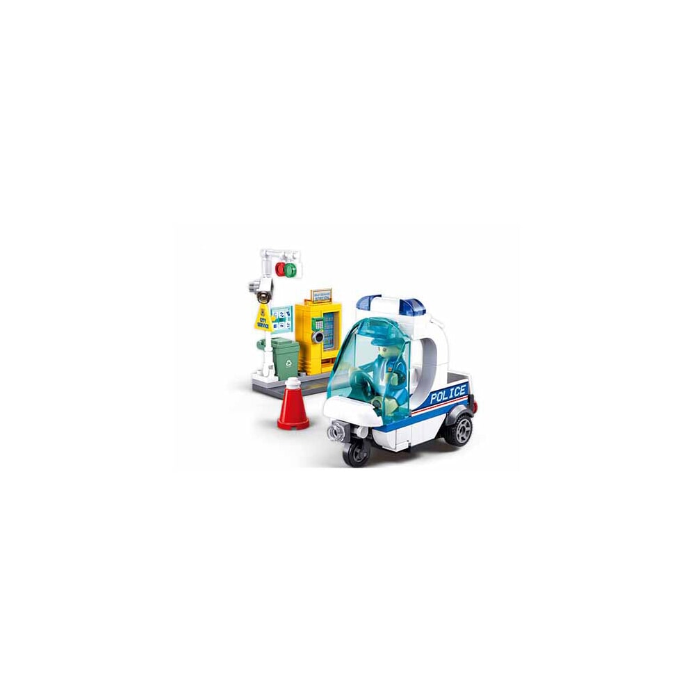 Sluban metropolis police - alley patrol (pull back) metropolis (m38-b1217a)