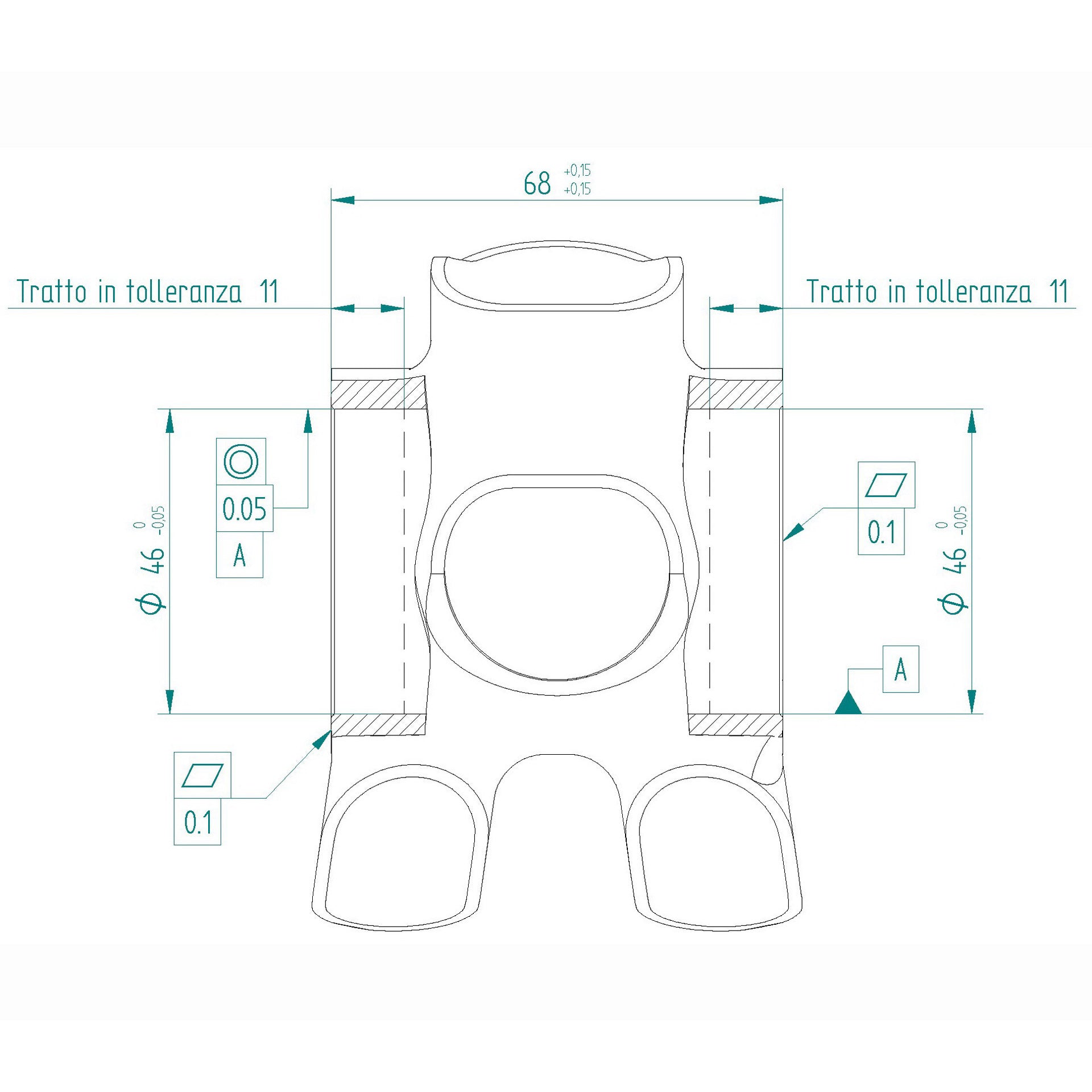 Miche bracketas bb30 68x46mm evo max