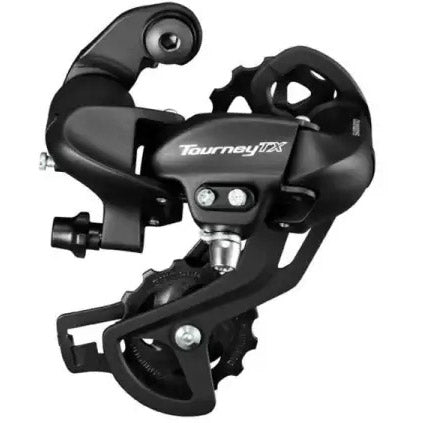 Shimano achterderailleur tourney 7 8v l. kooi zwart oem
