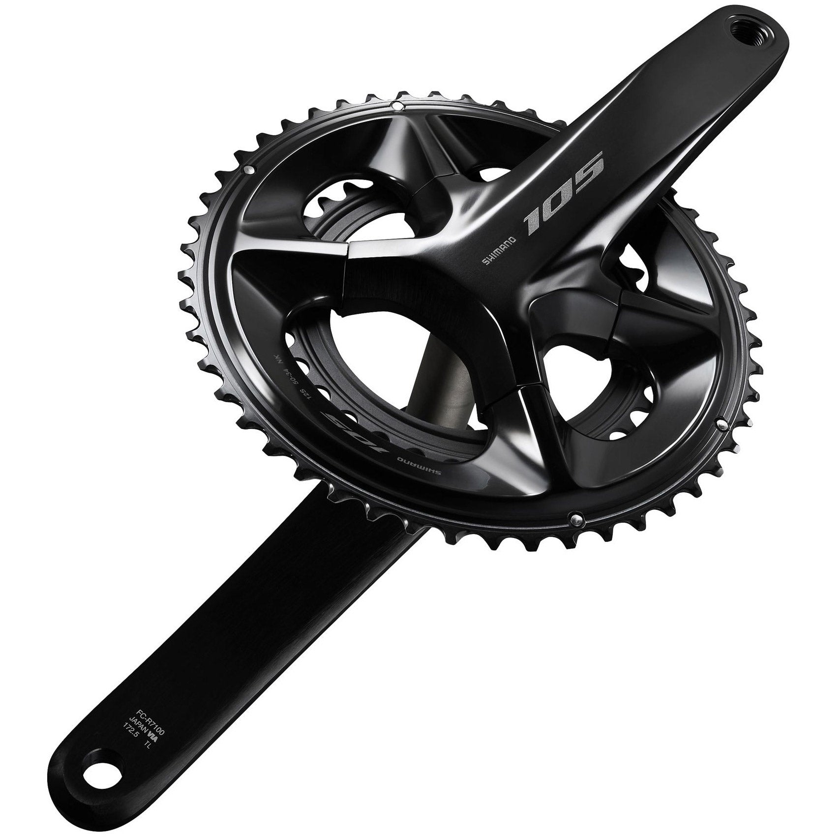 Shimano crankstel 105 fc-r7100 shim.krg 105 fcr7100 50 34 170 schw 12f ht2