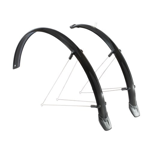 Set mudguards 28 inch 46 PVC black eurofender