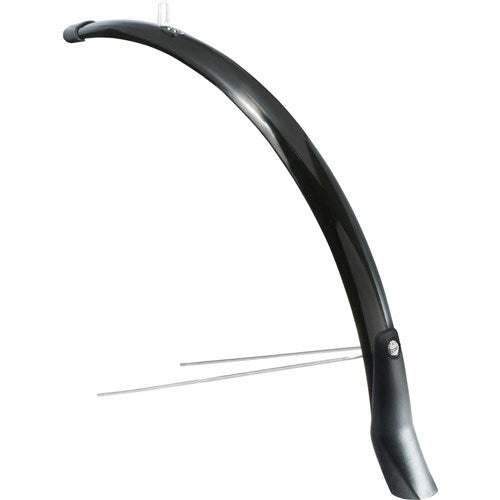 Voorspatbord Eurofender Snello 28 x 51 mm - zwart