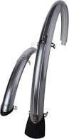 Sunnywheel plastic mudguard set 28 inch 45 mm silver incl. stays