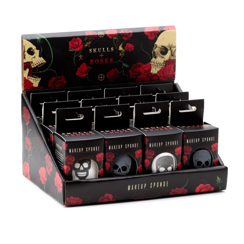Schedel rozen make-up spons