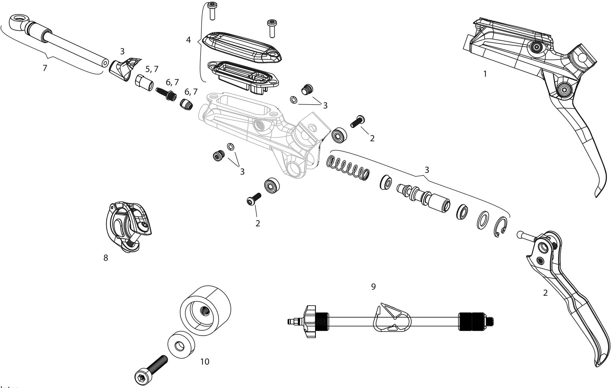 Sram schijfrem level ultimate disc brake level ultimate fr.