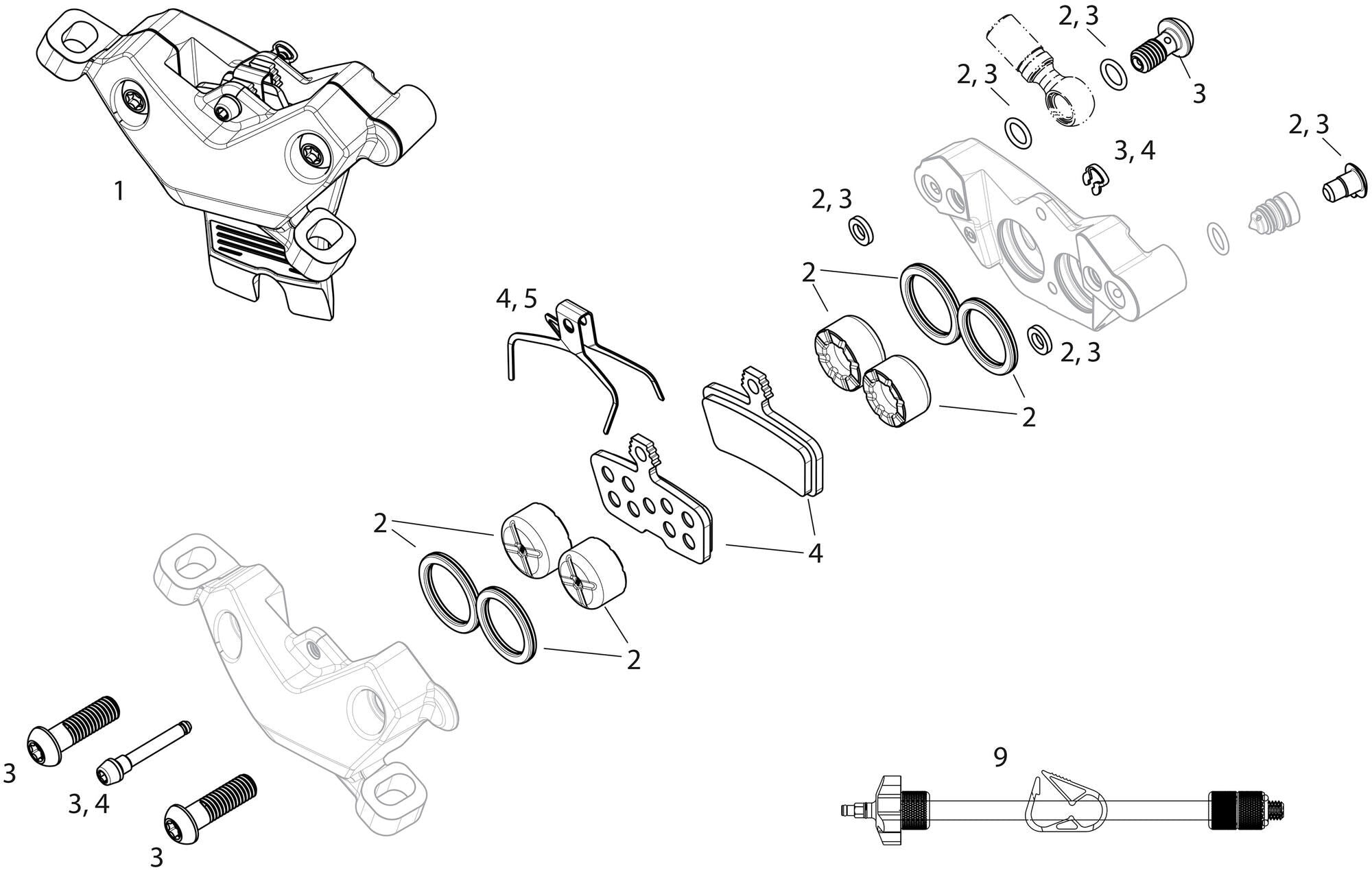 Sram schijfrem motive ultimate disc brakes hint. motifs ultimate silver