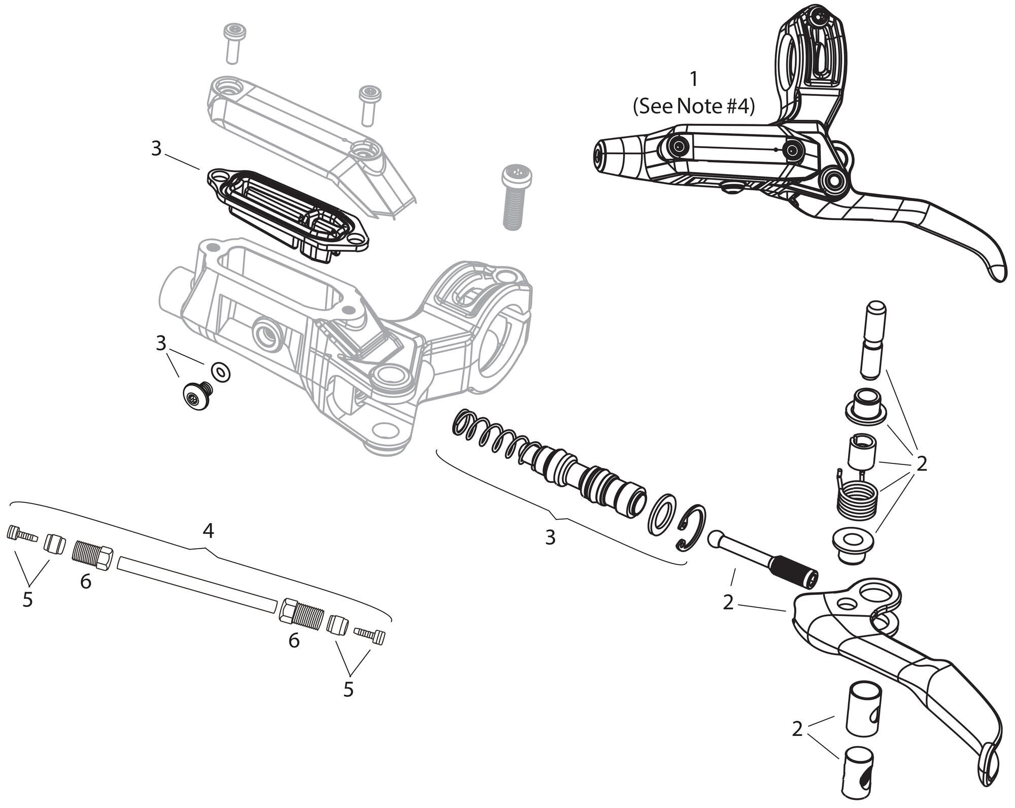 Sram schijfrem db6 disc brakes db6 right black