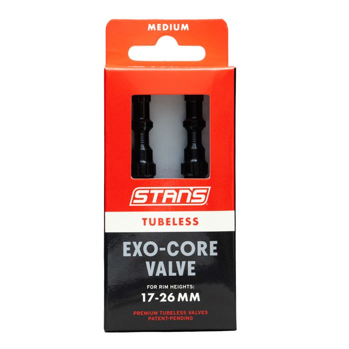 Stan's tubeless exo-core valves - medium - black