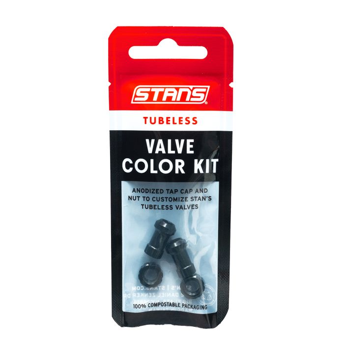 Stan's tubeless valve color kit - black