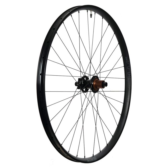 Stan's flow mk4 rear wheel - 27,5'' - 12x148 ta - shimano micro spline - 6-bolt - gray