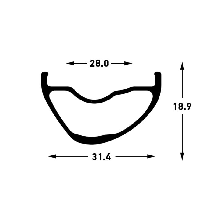 Stan's arch mk4 rim - 29'' - 32h - black gray