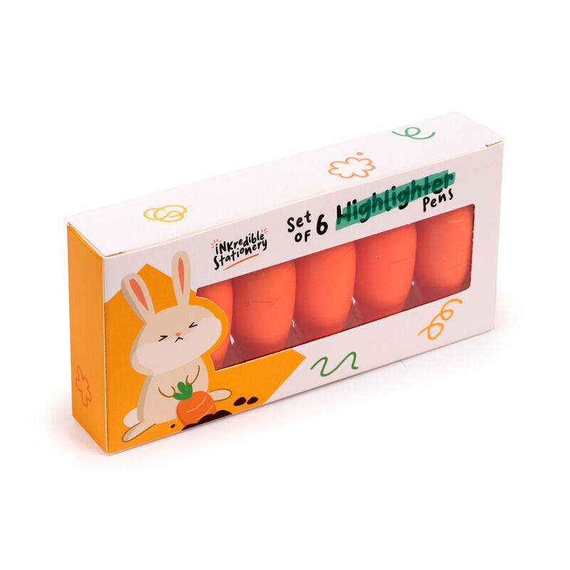 Inkredible wortel markeerstiftenset van 6
