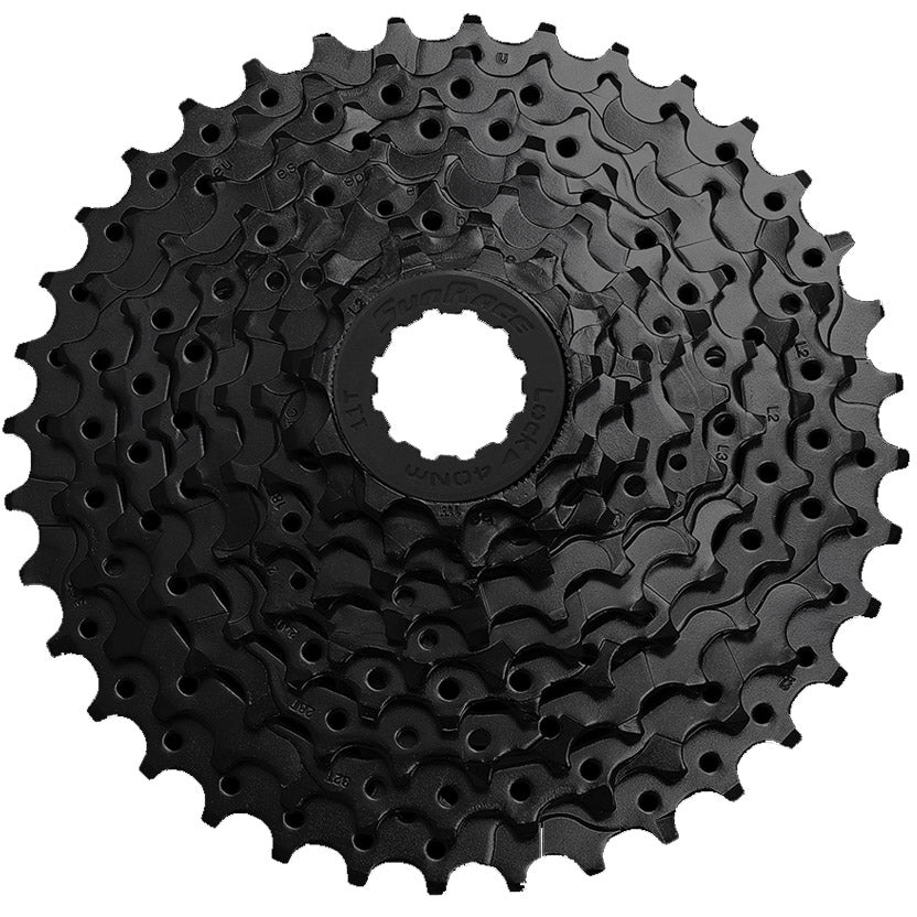Spanninga sunrace cassette csu98 9aw 9v 11-36t zwart