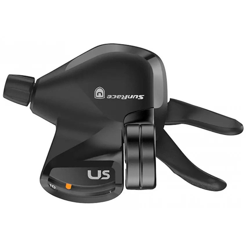 Spanninga sunrace shifter u-serie dlus51 10v met display push-push zwart