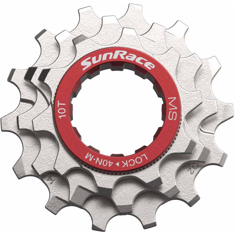 Spanninga sunrace tandwiel set 10-12-14t microspline zilver