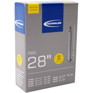 Schwalbe binnenband sv15-el 28 23 28-622 630 fv 80mm