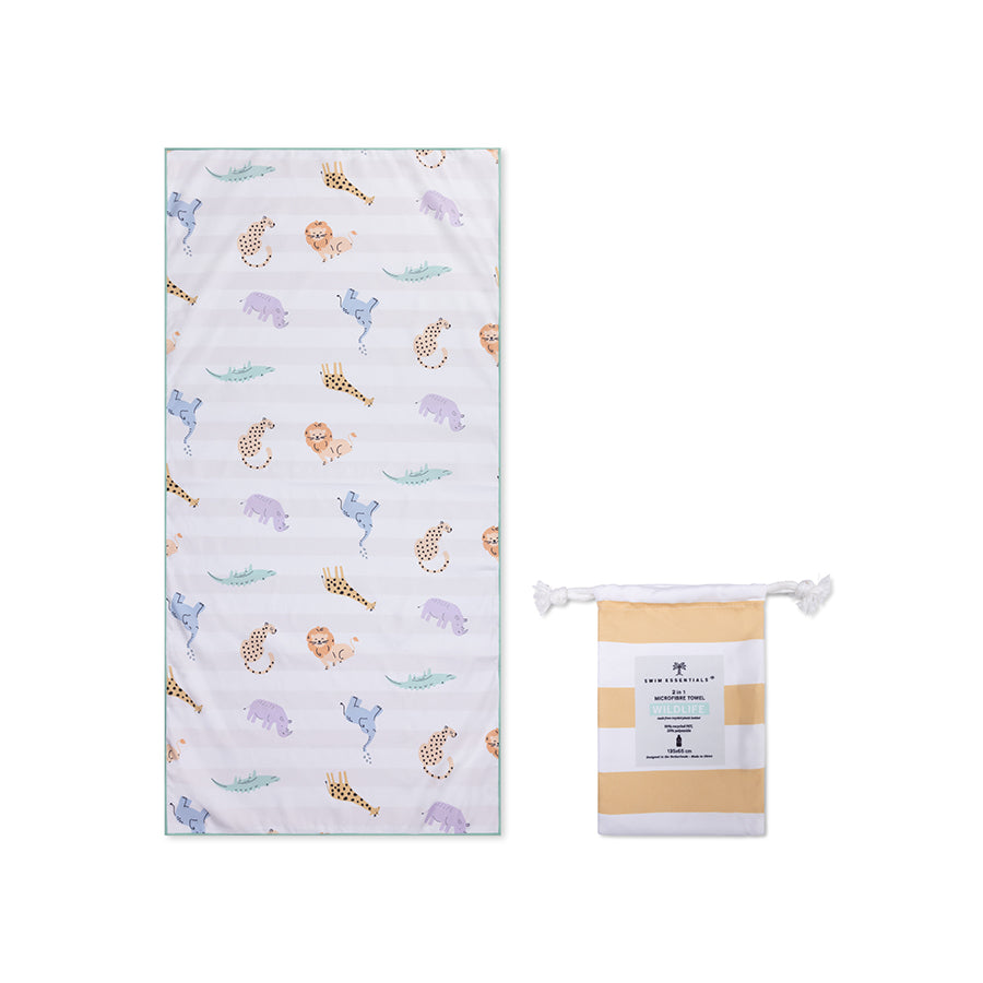 Safari| meerkleurige microvezeldoek 135 x 65 cm