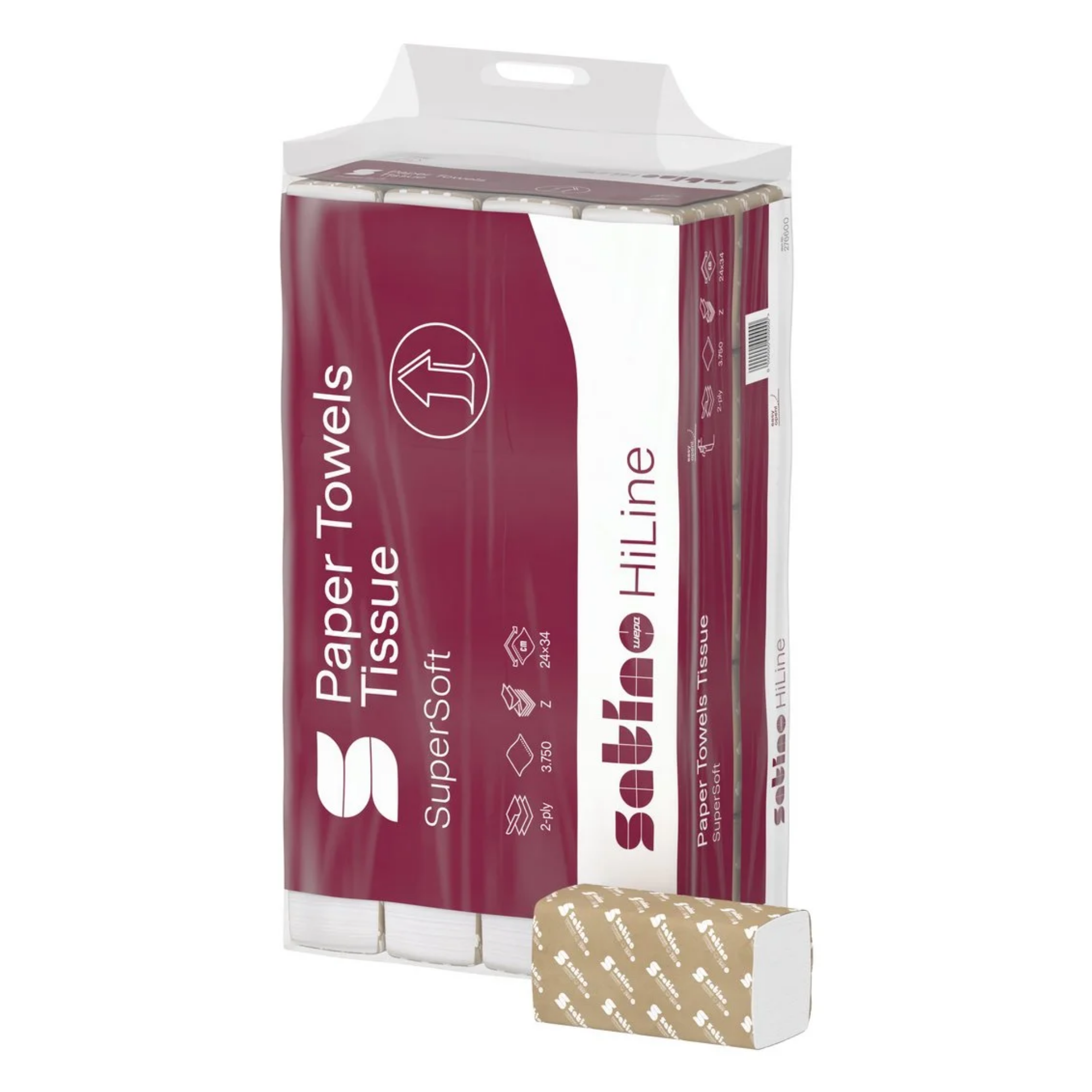 Satino hiline interfolded handdoekje 2 laags 20.6x32 cm (3000 stuks)