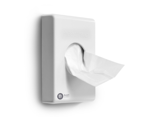 Satino hygiënezakjes dispenser wit (100x25x135 mm)