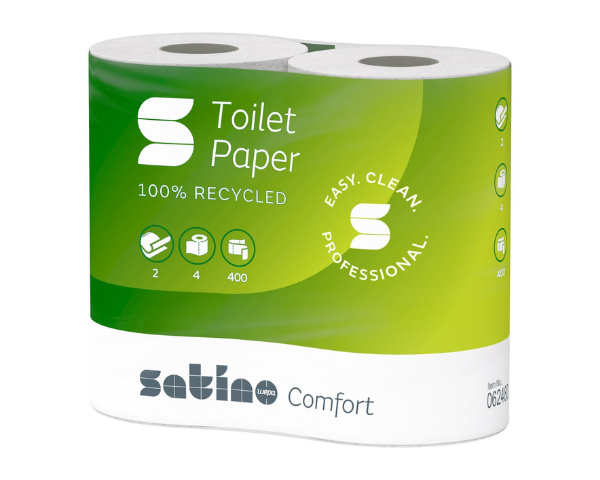 Satino toiletpapier recycled 2-laags 400 vel (40x 400 vel)