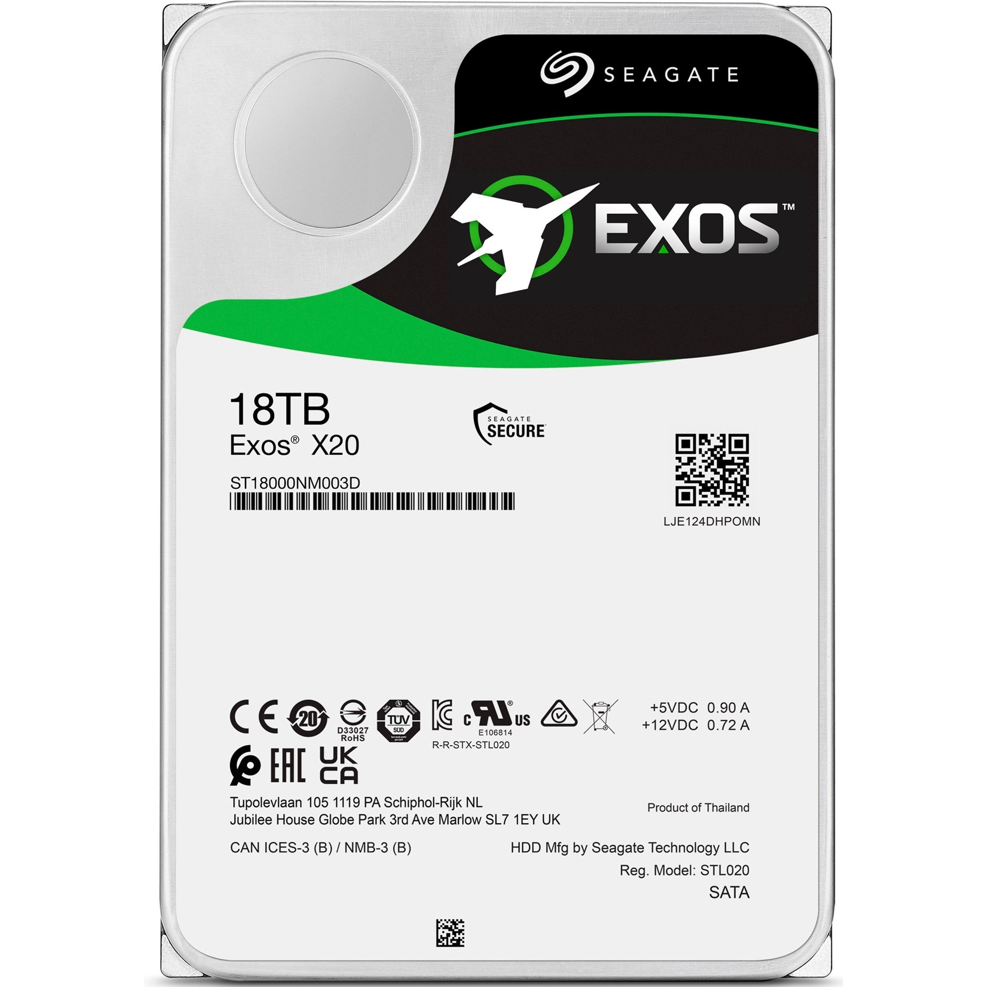Seagate Seagate Exos X20 18 TB