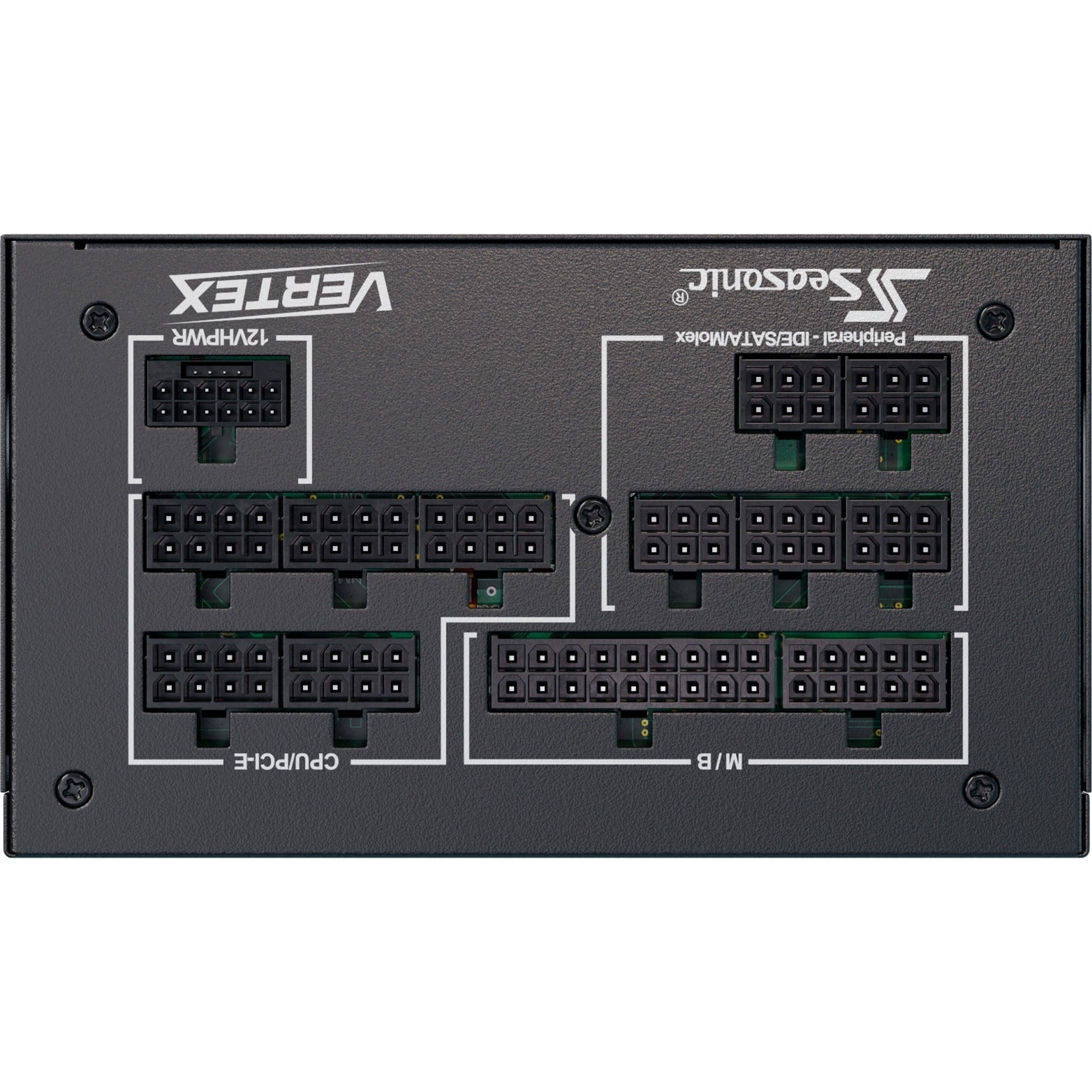 Seasonic vertex px-1000 modulaire 1000 watt voeding (zwart, 1x 12v-2x6, 3x pcie)