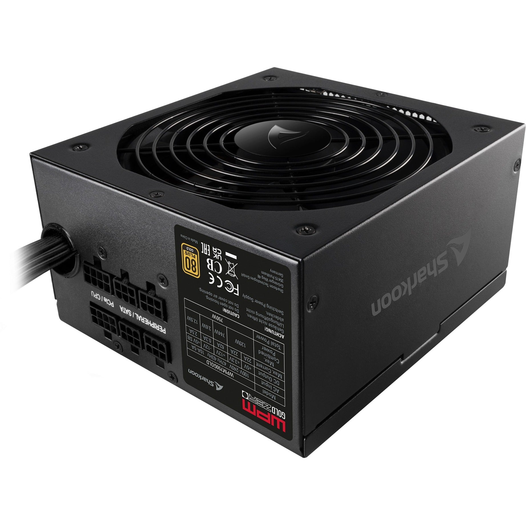 Sharkoon Sharkoon WPM Goud ZERO 750W