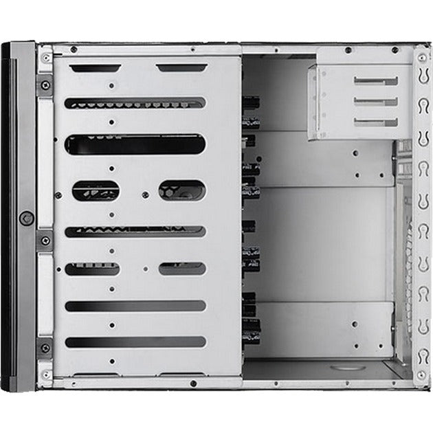 Silverstone sst-ds380b mini tower behuizing (zwart | 2x usb-a)