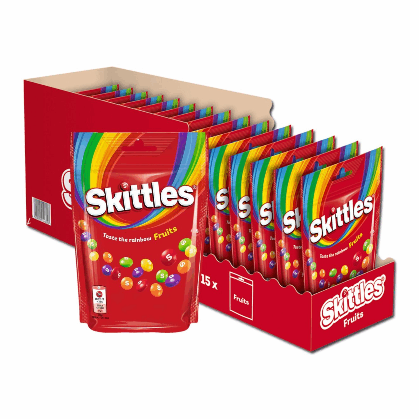 Skittles - snoep - fruits - 15 zakken - 152 gram