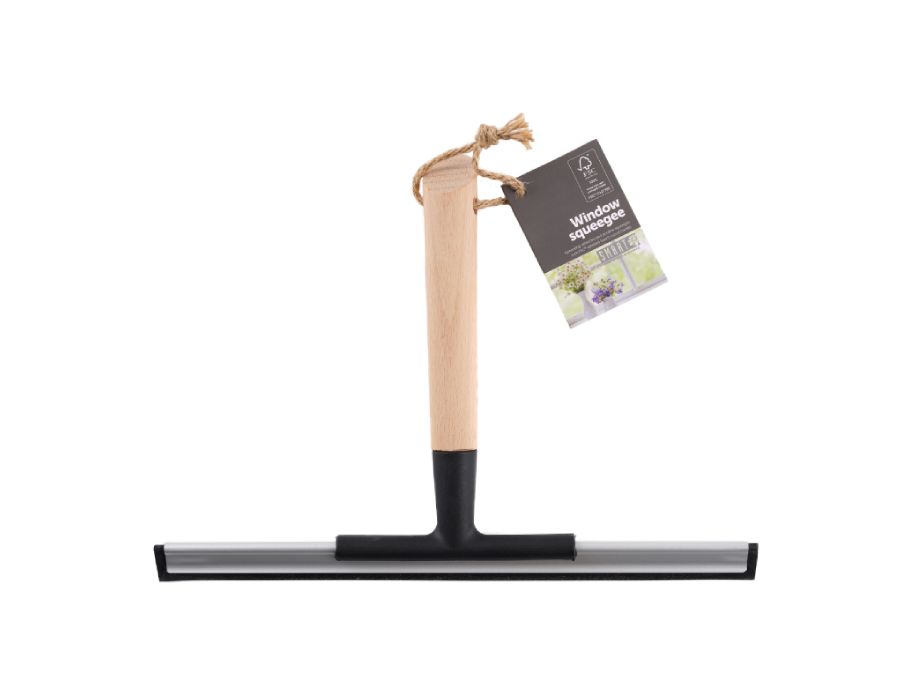 Slimme houten raamwisser