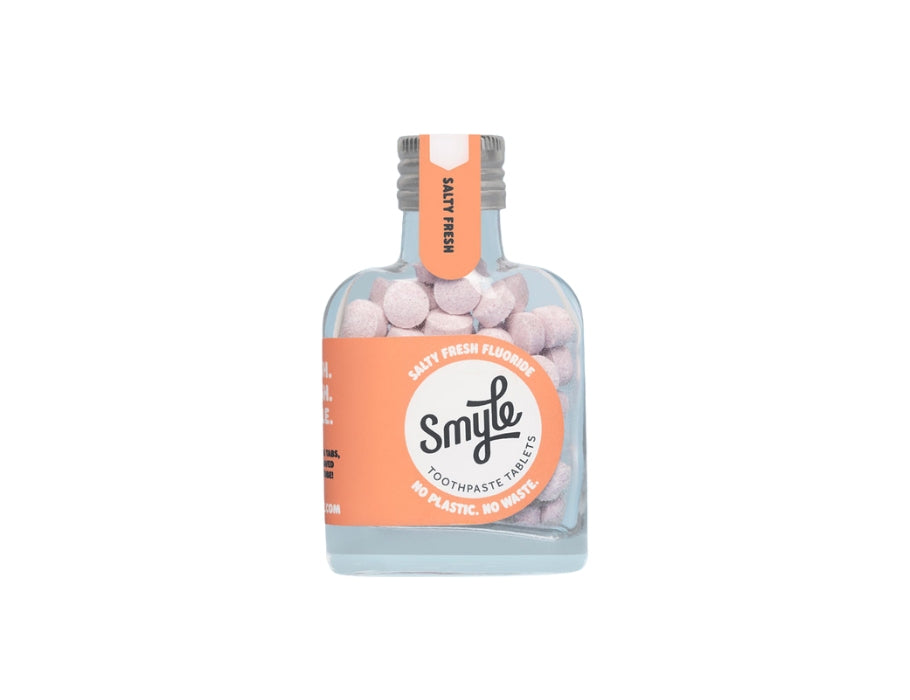 Smyle Tandpasta Tabs Zout Vers Flesje 65st. Ontmoet fluoride