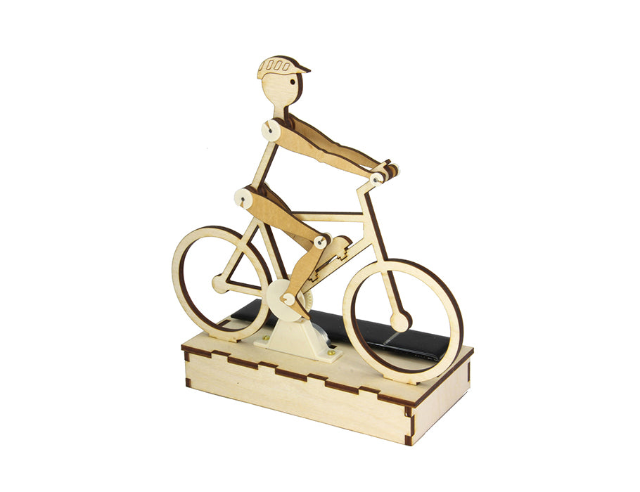 Solexpert bouwpakket - fietser met zonnepaneel