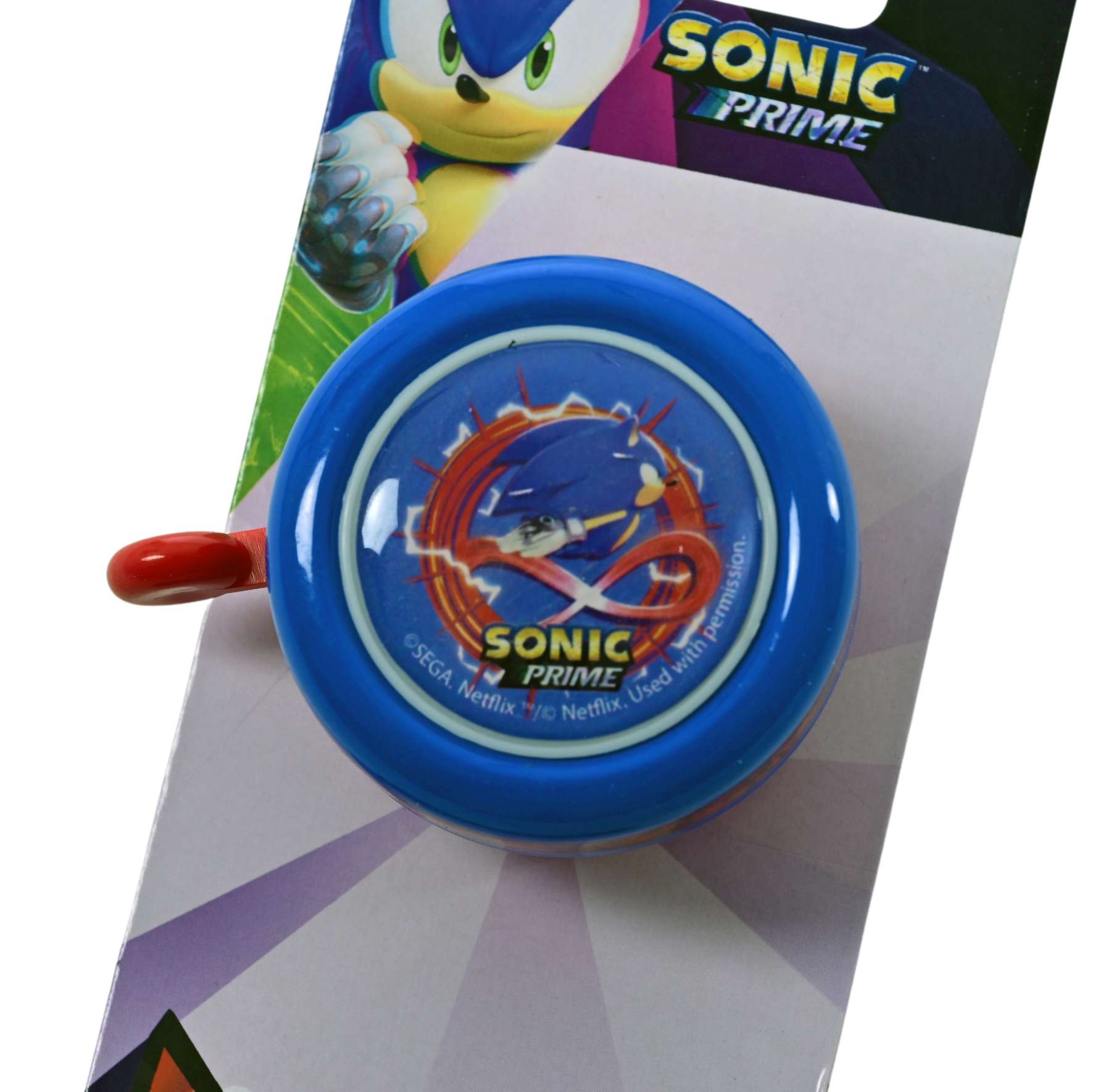 Volare sonic prime fietsbel - jongens - blauw rood